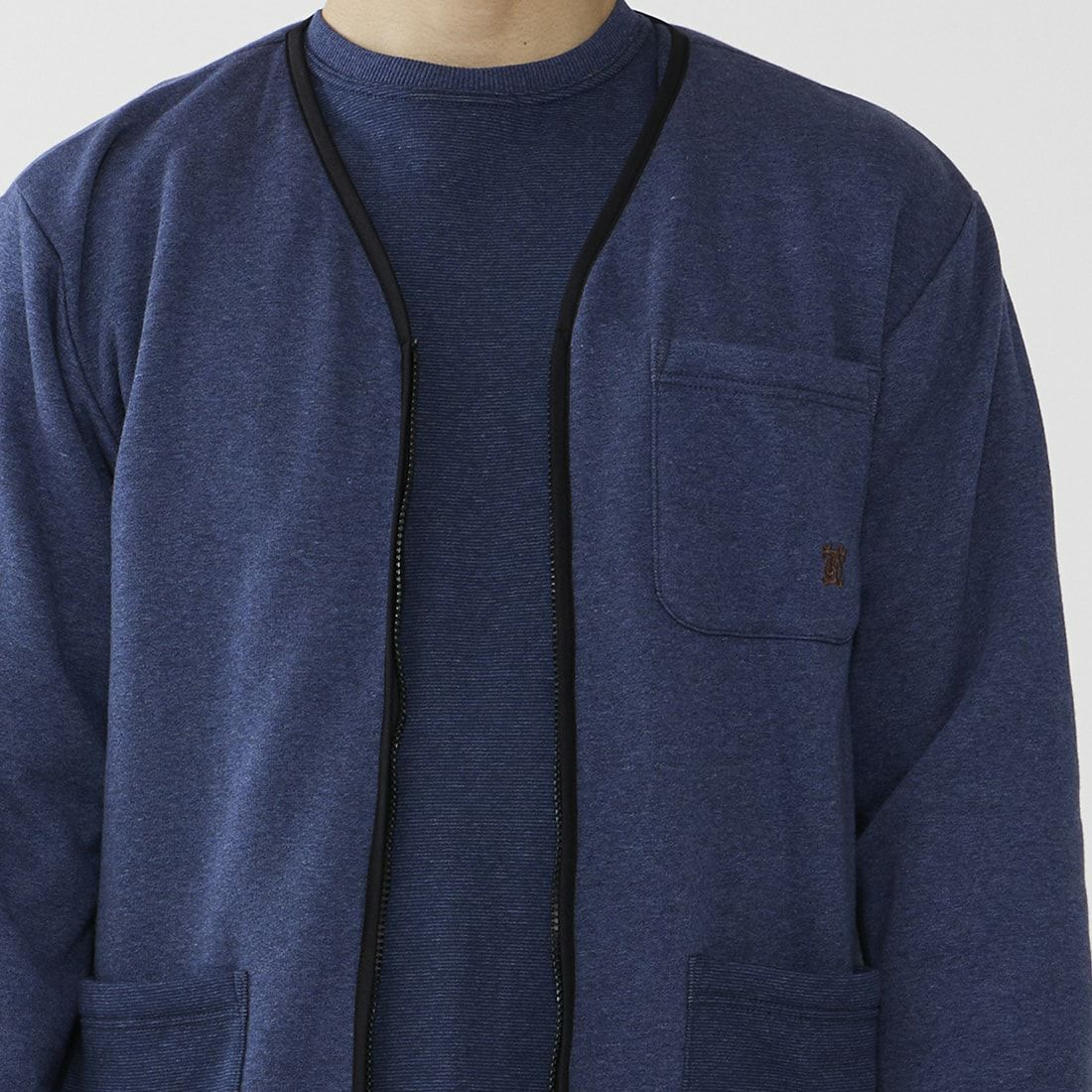 タケオキクチ 長袖ジップカーディガン