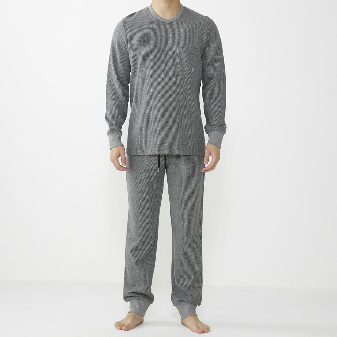 エポカ ウォモ 前閉リブテーパードパンツ