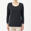 BREEZE/TEX レディースクルーネック8分袖インナー