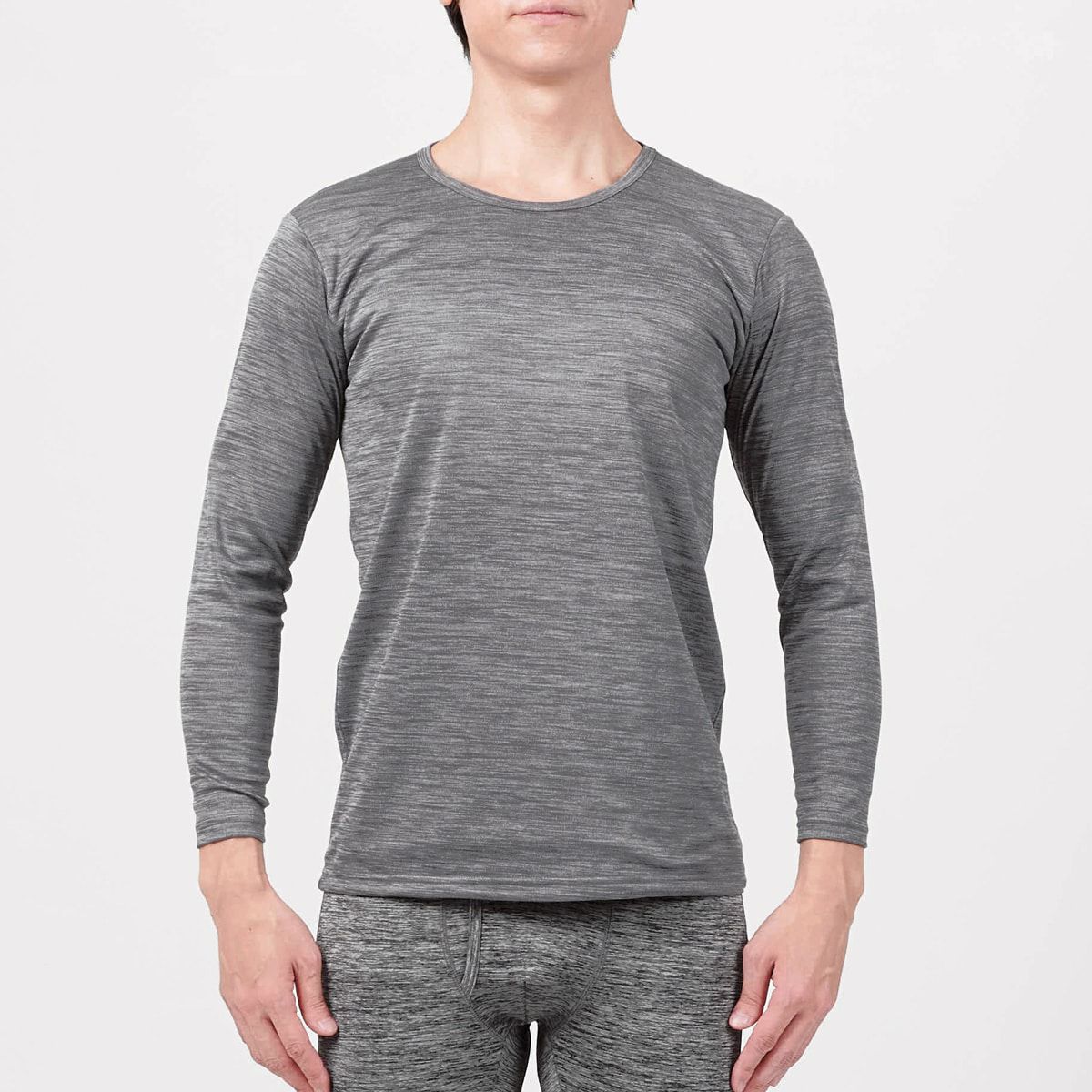 BREEZE/TEX メンズ 長袖丸首 シャツ