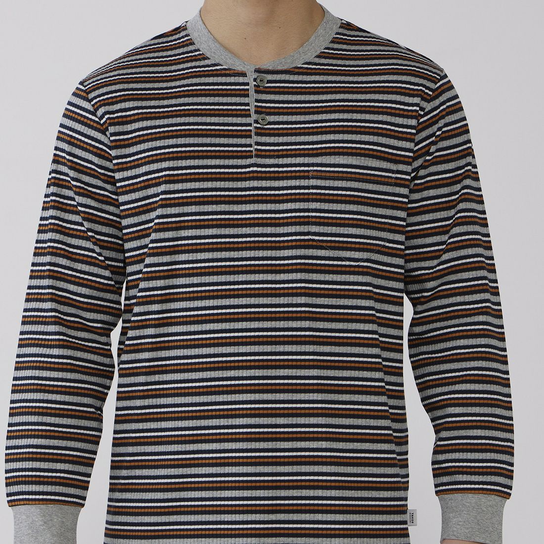 タケオキクチ　長袖ヘンリーネックパジャマ