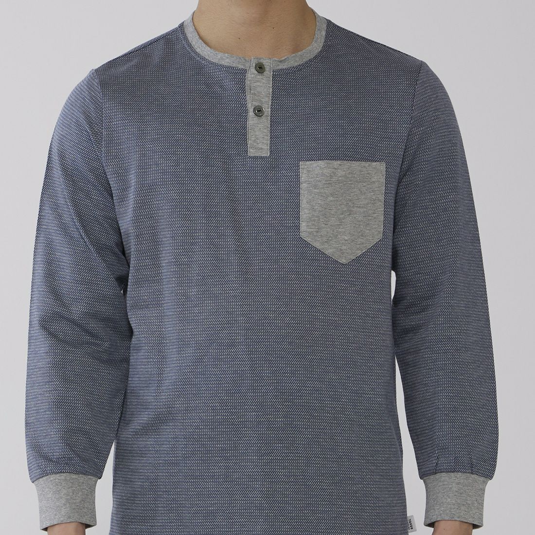 タケオキクチ　長袖ヘンリーネックパジャマ