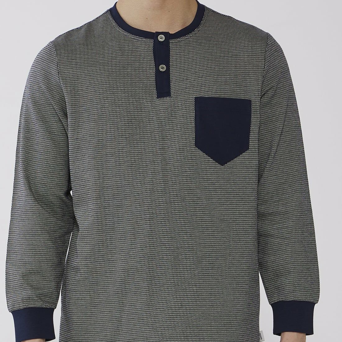 タケオキクチ　長袖ヘンリーネックパジャマ