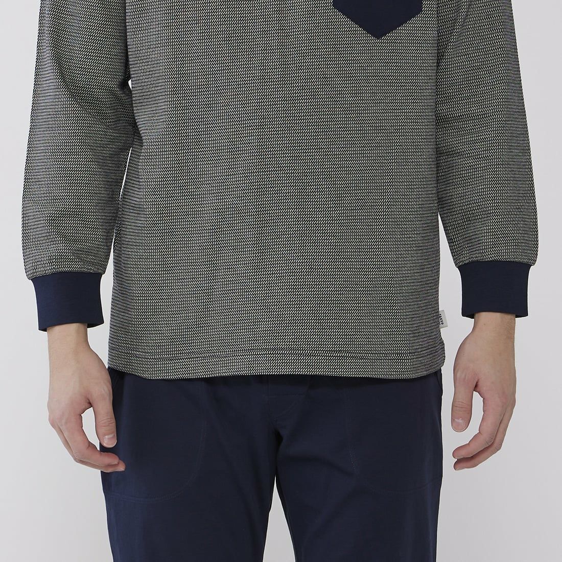 タケオキクチ　長袖ヘンリーネックパジャマ