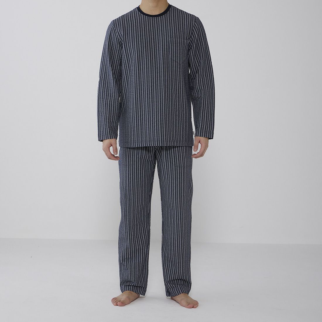 タケオキクチ　長袖クルーネックパジャマ