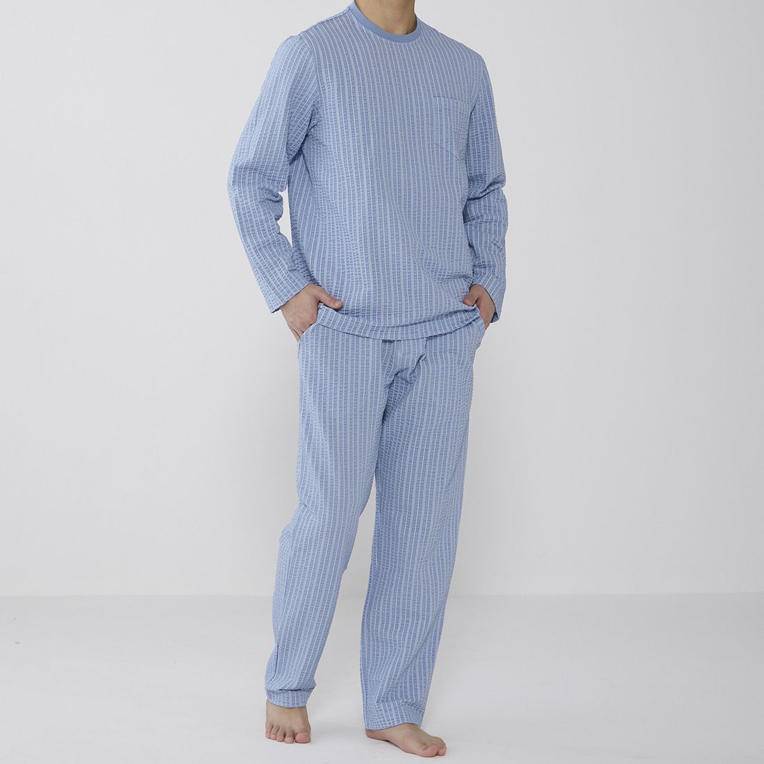 タケオキクチ　長袖クルーネックパジャマ