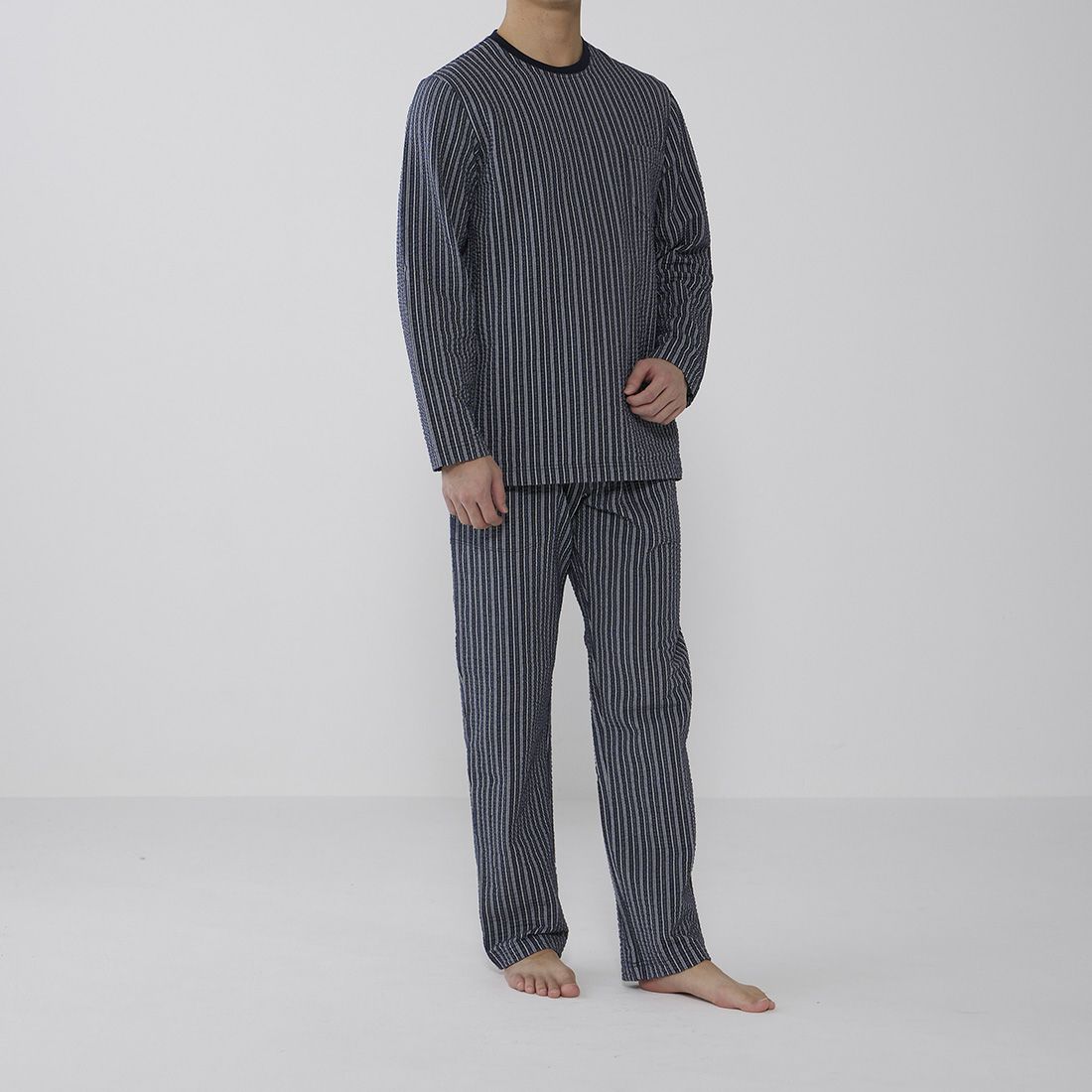 タケオキクチ　長袖クルーネックパジャマ