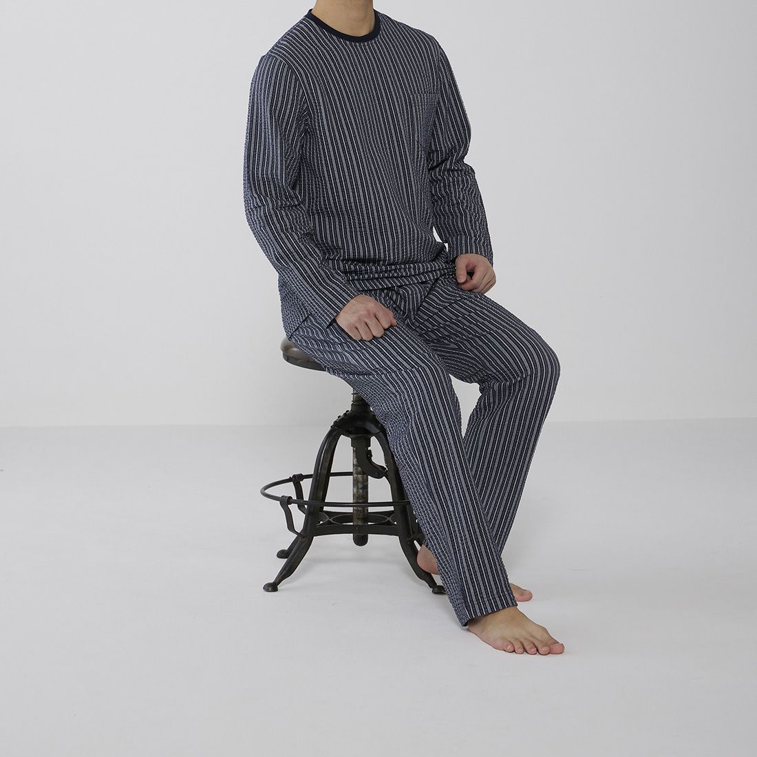 タケオキクチ　長袖クルーネックパジャマ