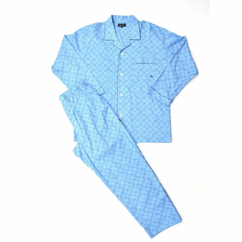  アダバット 長袖 布帛テーラードジャマ