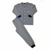 アダバット 長袖ニットテーラードパジャマ