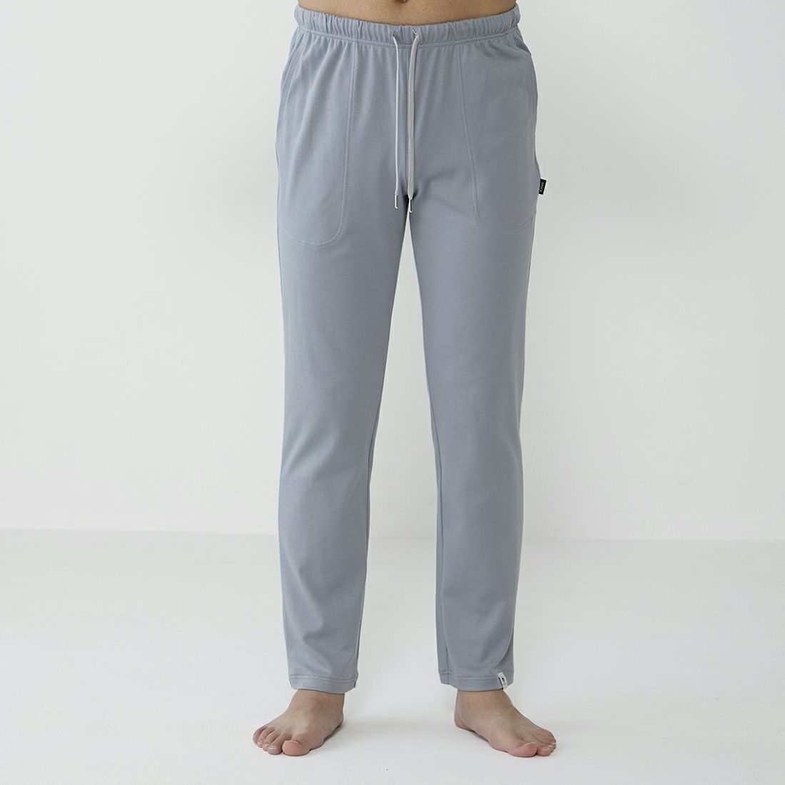 ポカ ウォモ アメリカンシーアイランドコットン前閉ロングテーパードパンツ