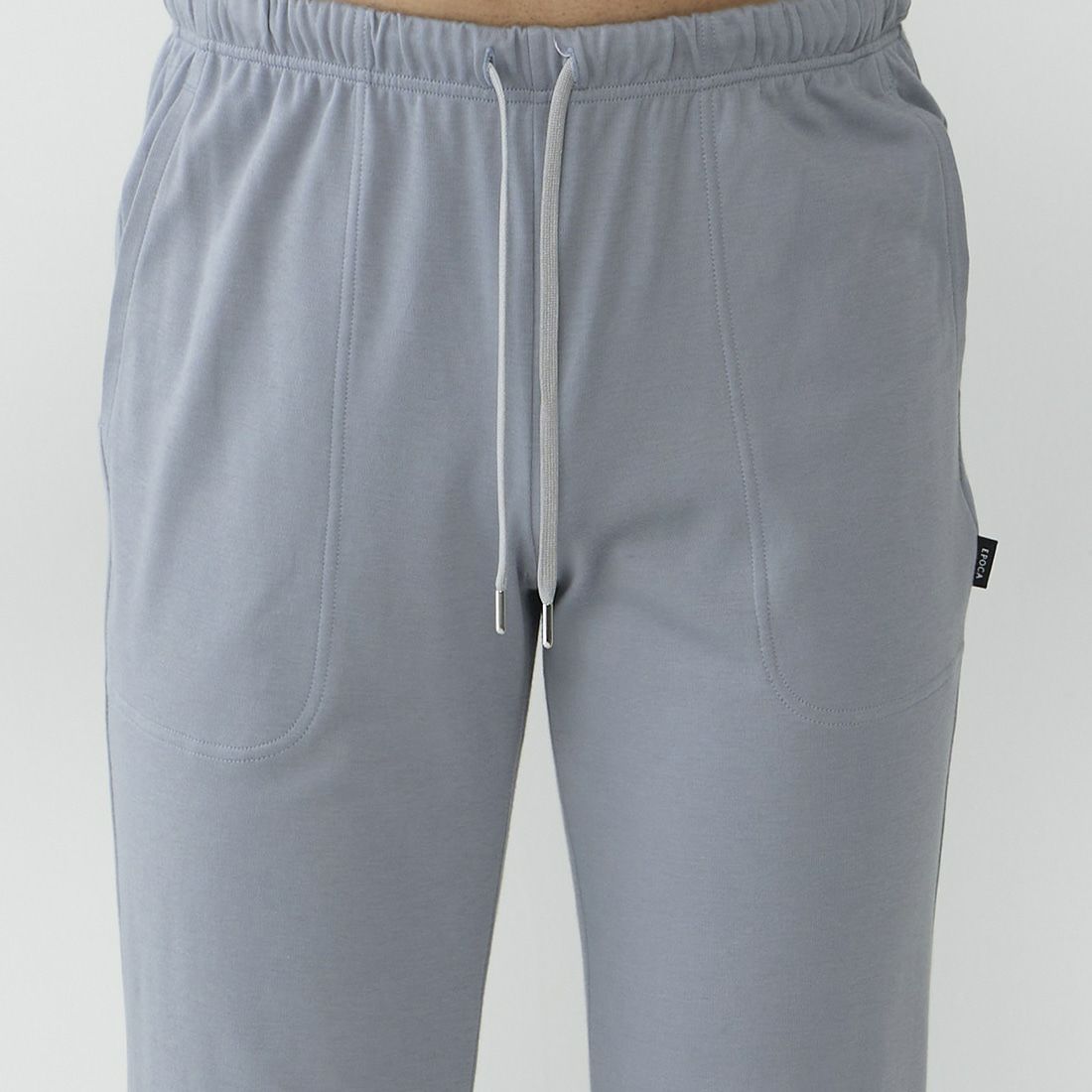 ポカ ウォモ アメリカンシーアイランドコットン前閉ロングテーパードパンツ