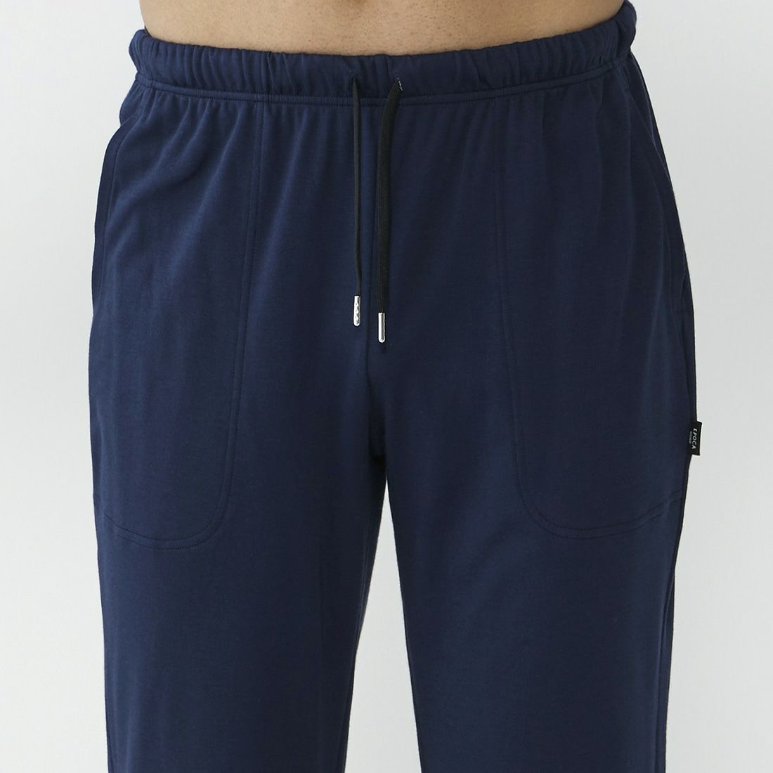 ポカ ウォモ アメリカンシーアイランドコットン前閉ロングテーパードパンツ