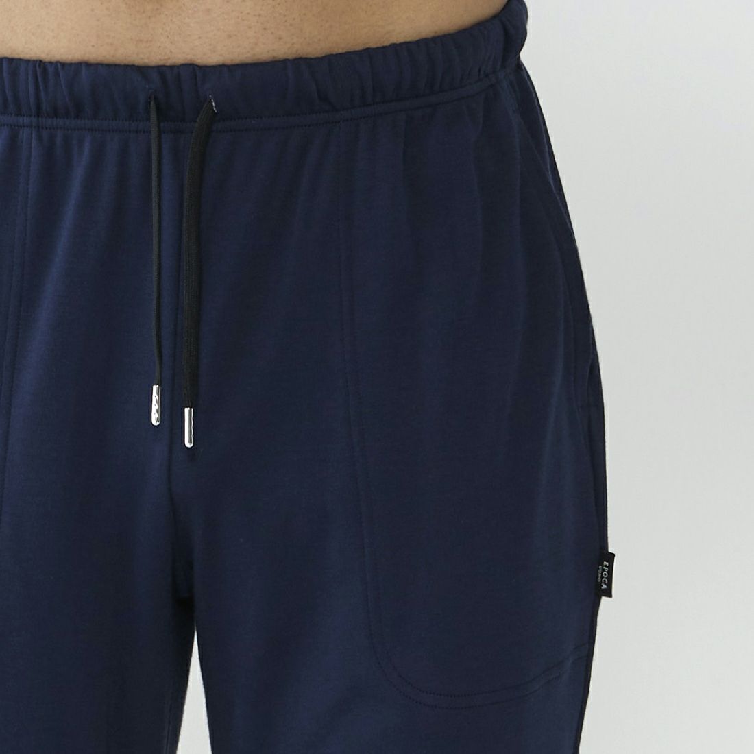 ポカ ウォモ アメリカンシーアイランドコットン前閉ロングテーパードパンツ