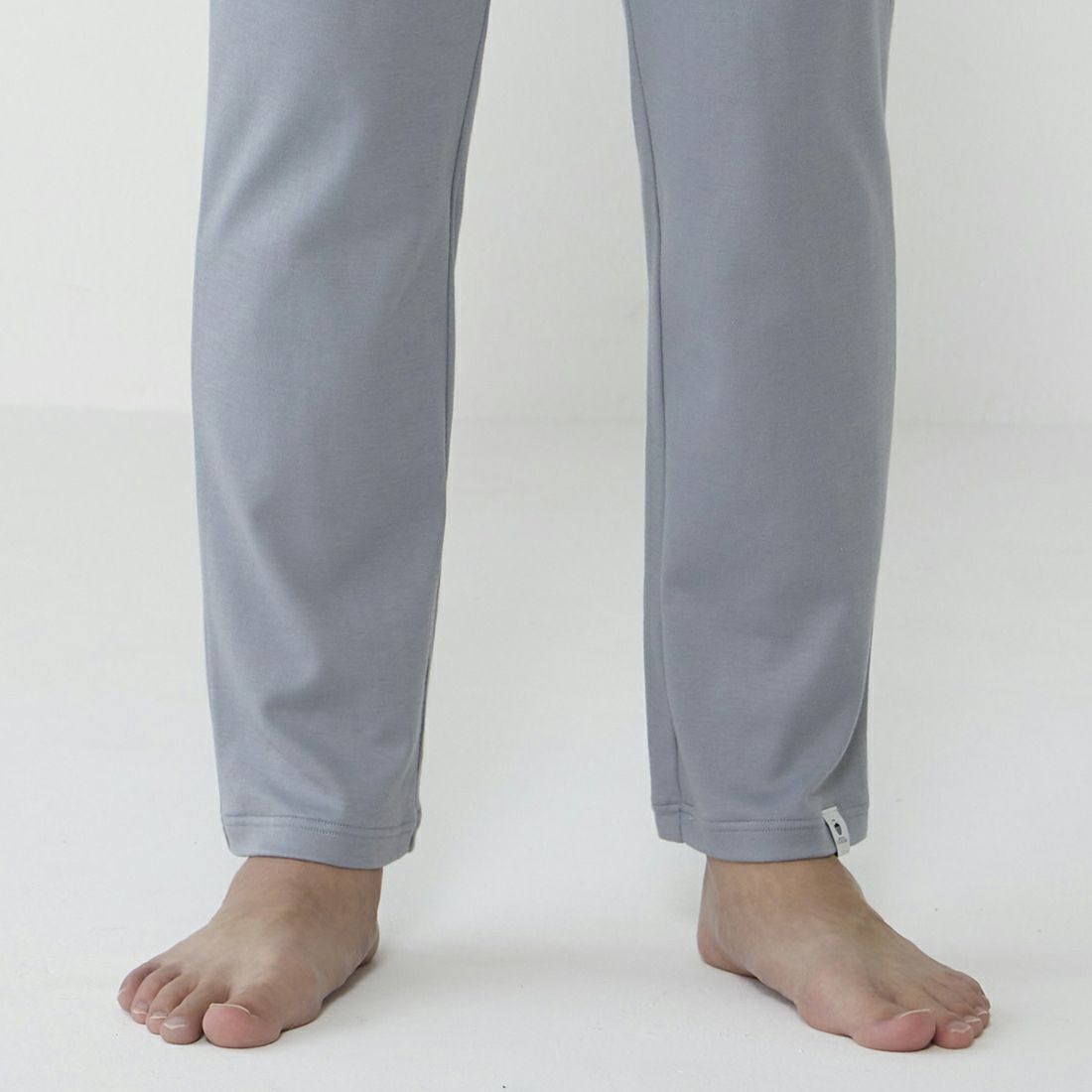 ポカ ウォモ アメリカンシーアイランドコットン前閉ロングテーパードパンツ