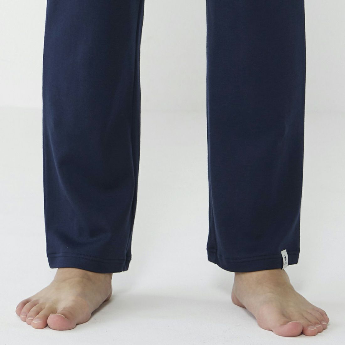 ポカ ウォモ アメリカンシーアイランドコットン前閉ロングテーパードパンツ