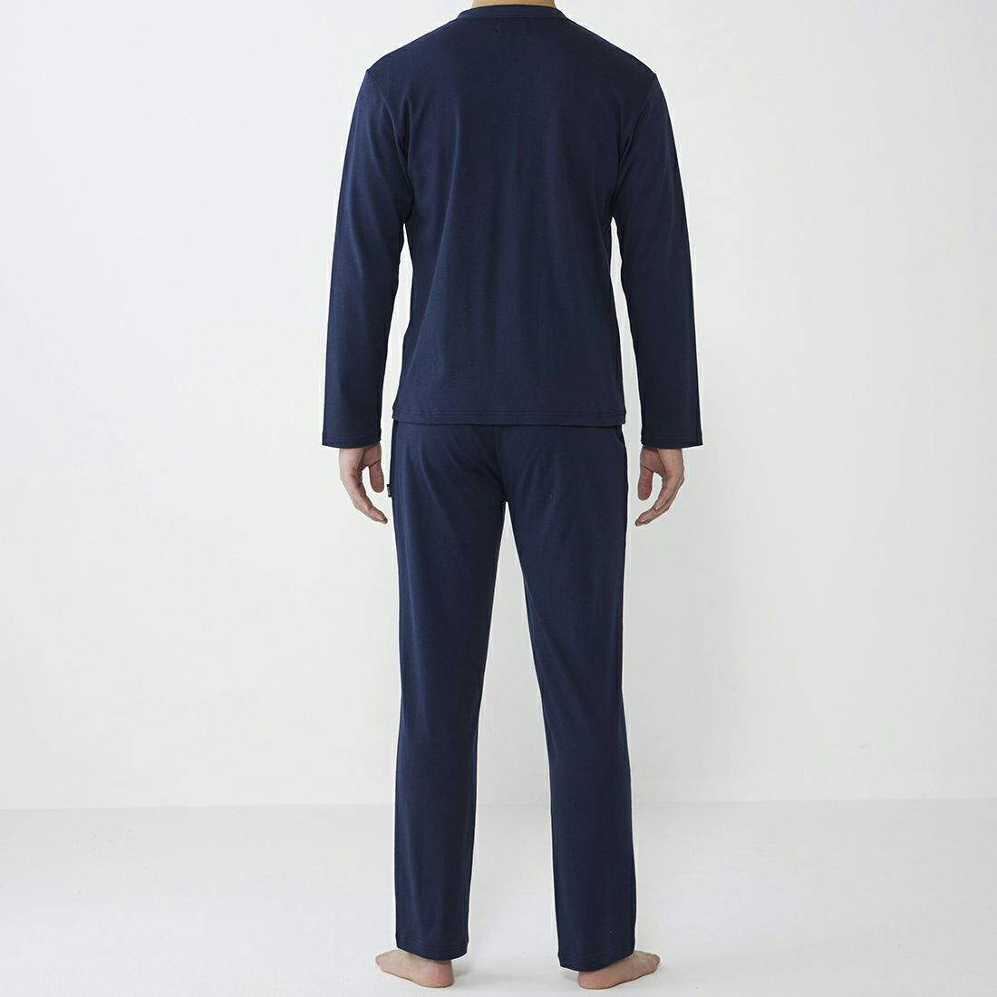 ポカ ウォモ アメリカンシーアイランドコットン前閉ロングテーパードパンツ