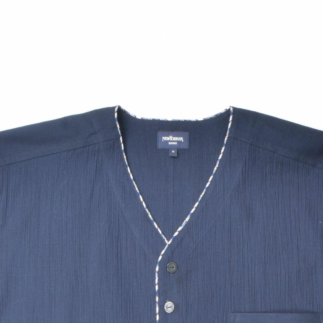 ニューヨーカー 半袖ヘンリーネックシャツ