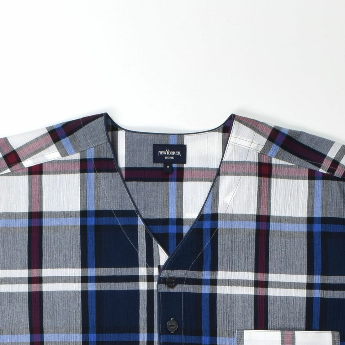 ニューヨーカー 半袖ヘンリーネックシャツ