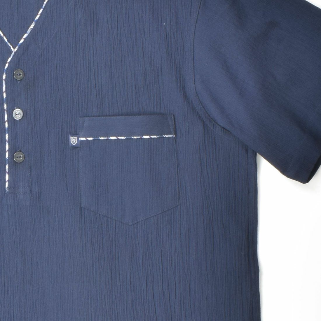 ニューヨーカー 半袖ヘンリーネックシャツ