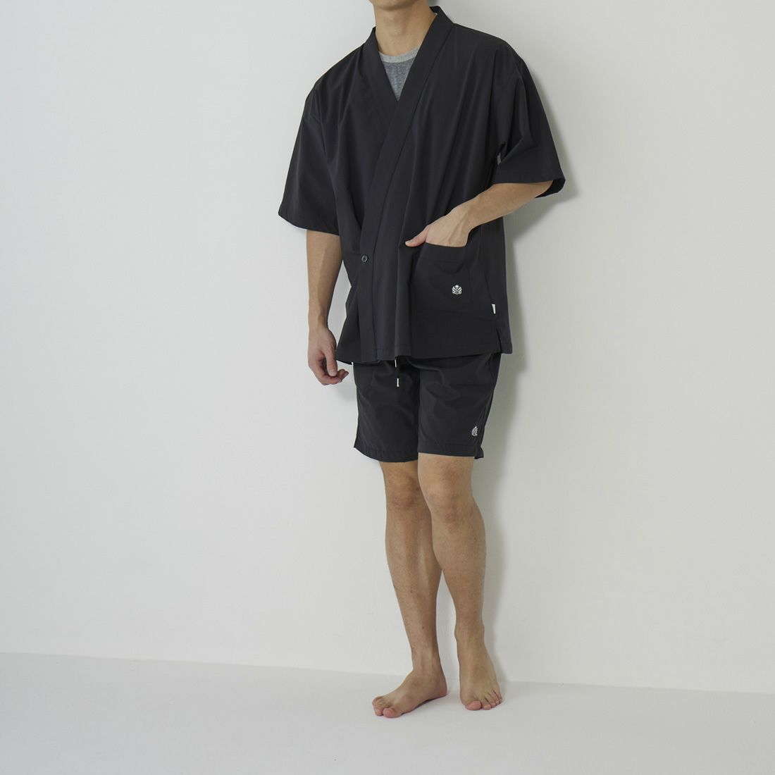 タケオキクチ　前閉じハーフパンツ