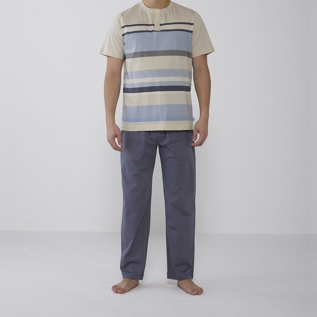 タケオキクチ　半袖クルーネックパジャマ