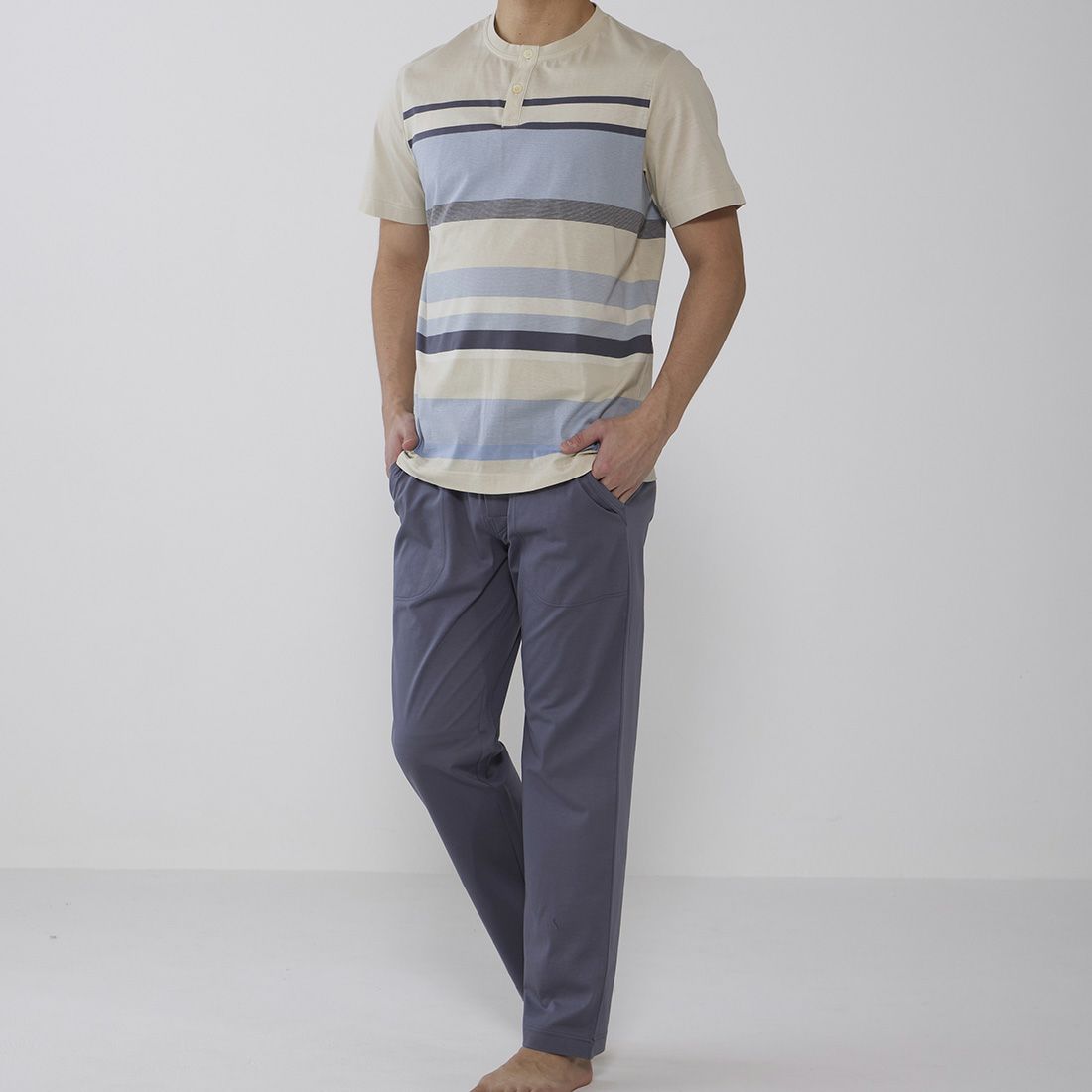 タケオキクチ　半袖クルーネックパジャマ