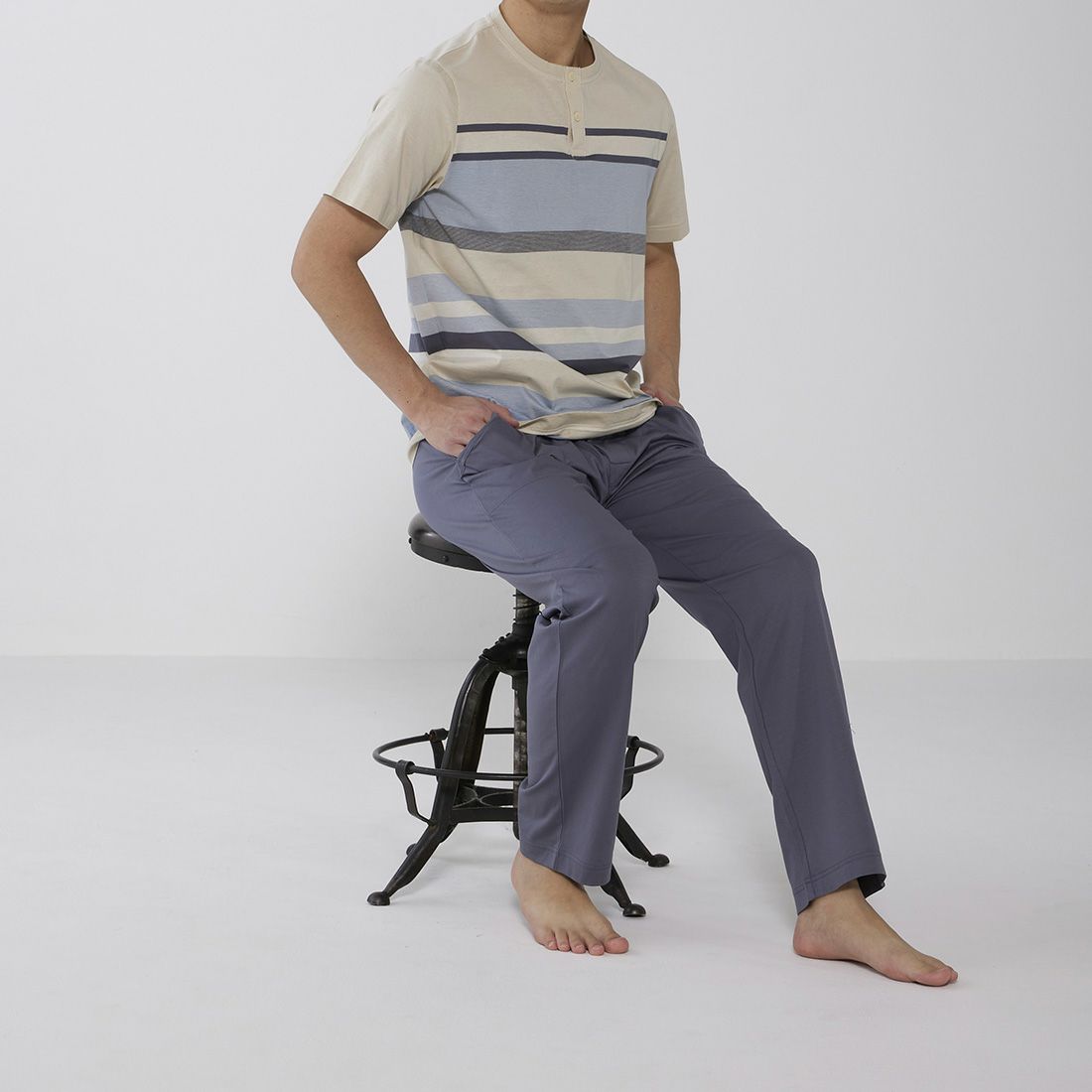 タケオキクチ　半袖クルーネックパジャマ