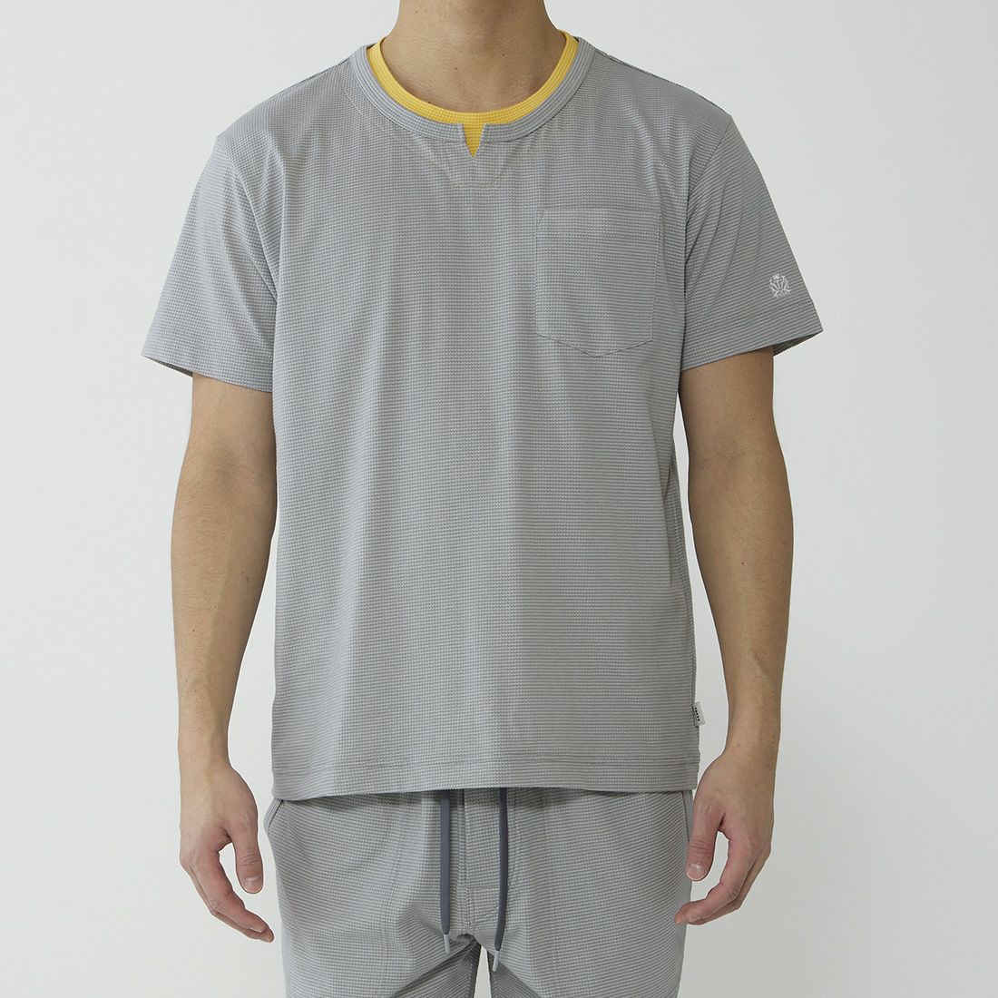 タケオキクチ　半袖レイヤードシャツ