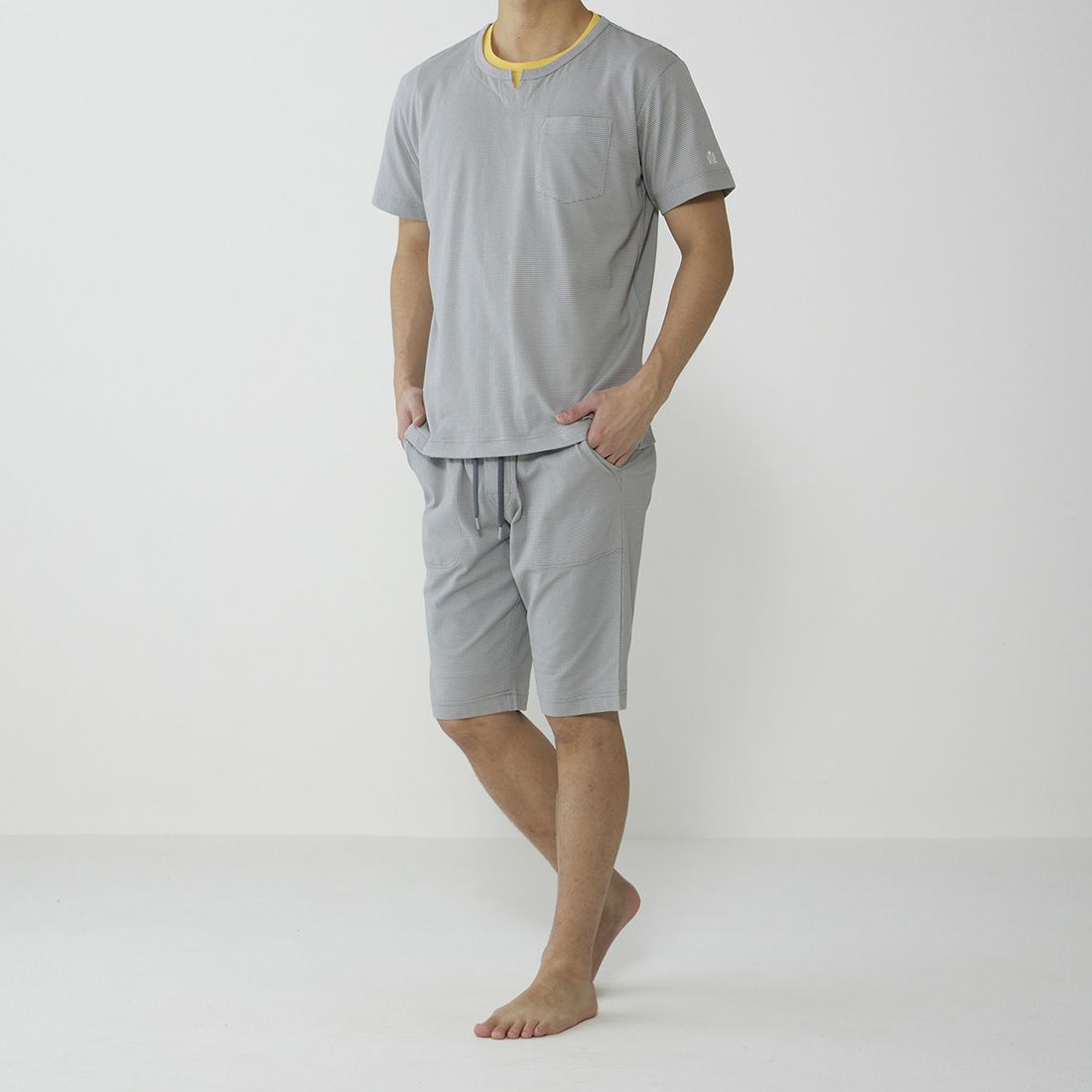 タケオキクチ　前開きハーフパンツ