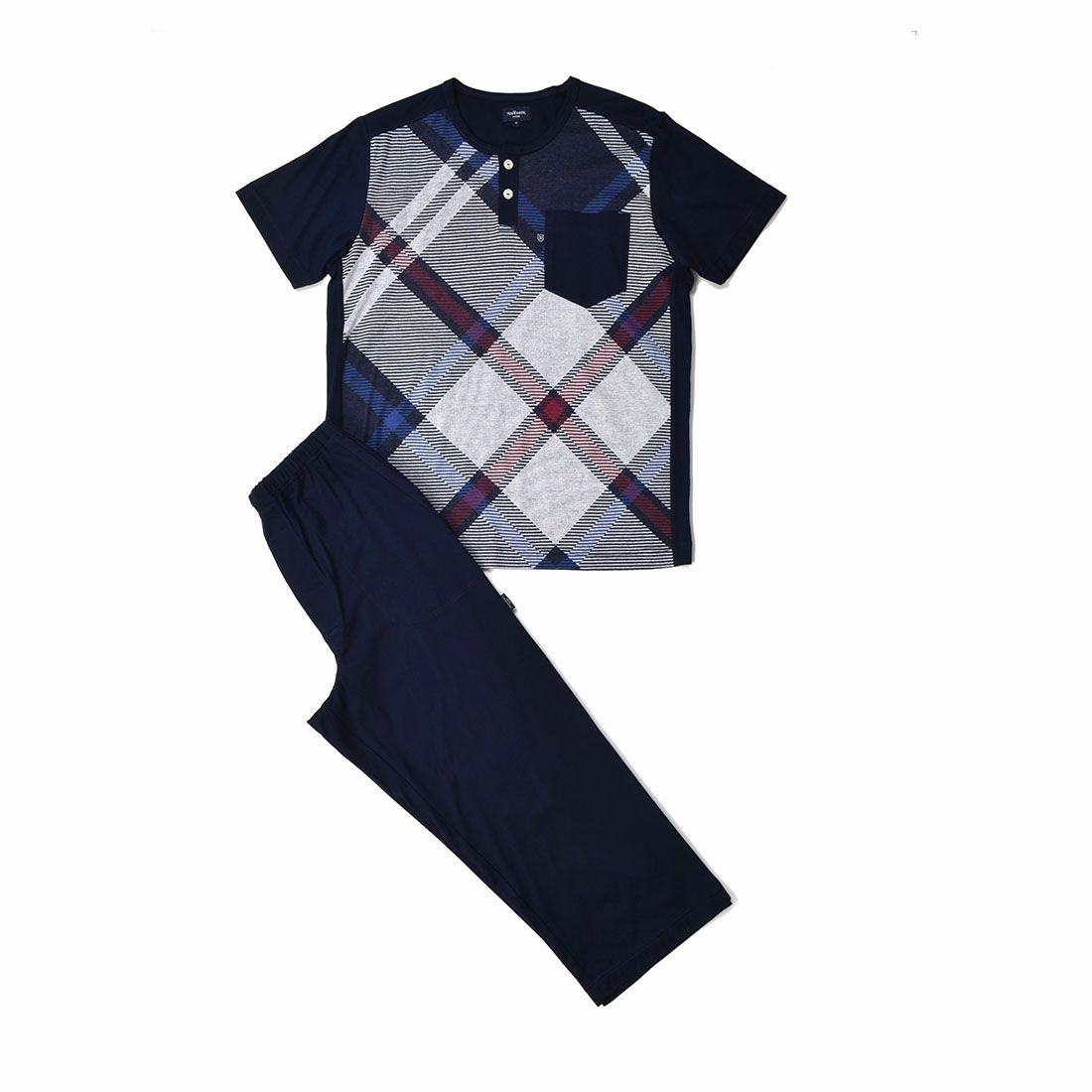 ニューヨーカー ヘンリーネックパジャマ