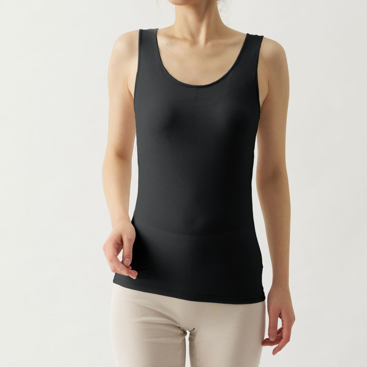 Saratto LAB. シルク入り放熱 タンクトッップ