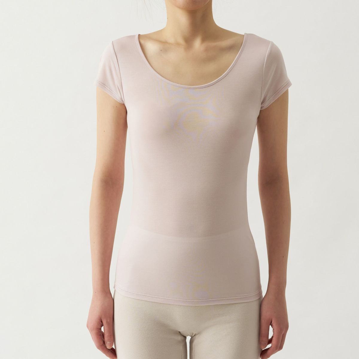 Saratto LAB. シルク入り放熱フレンチ袖 