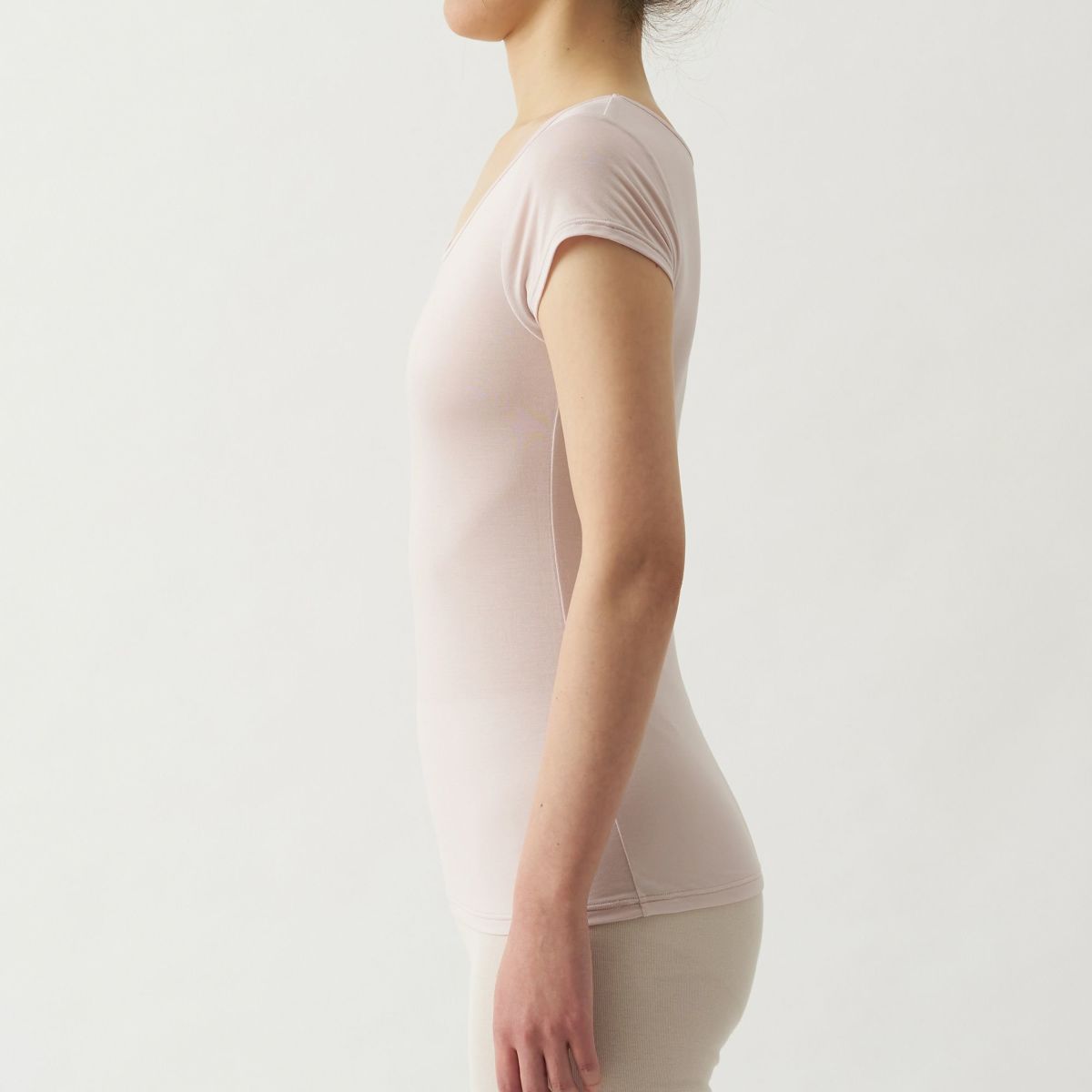 Saratto LAB. シルク入り放熱フレンチ袖 