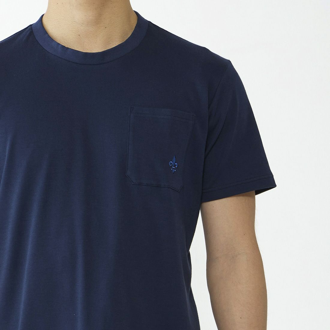 エポカ ウォモ アメリカンシーアイランドコットン半袖クルーネック 