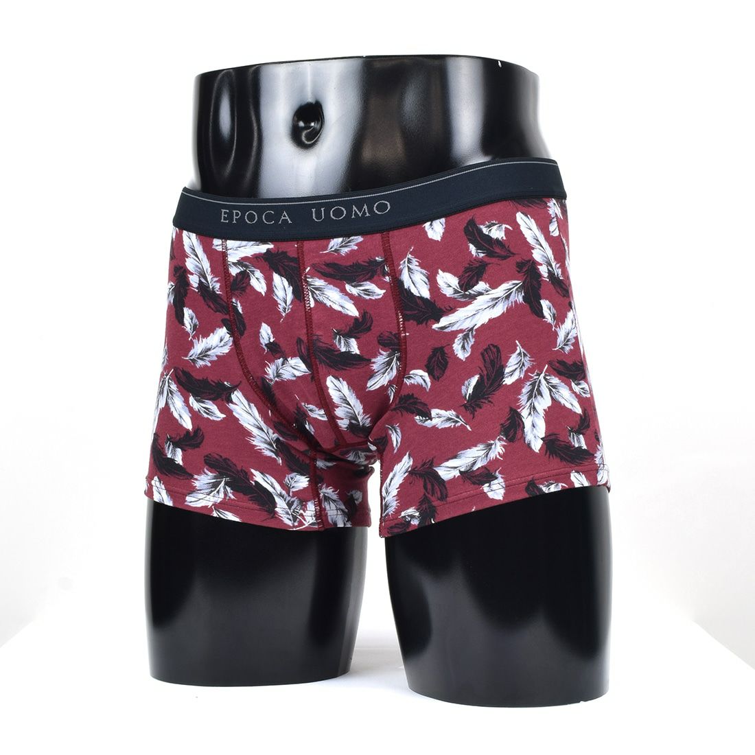 エポカ ウォモ 強撚糸前閉プリントボクサー