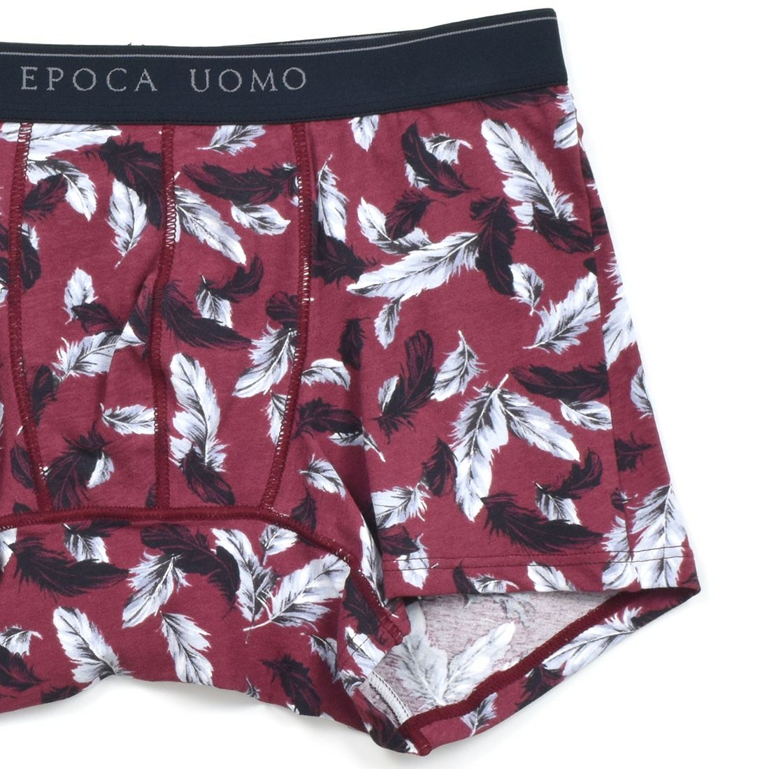 エポカ ウォモ 強撚糸前閉プリントボクサー