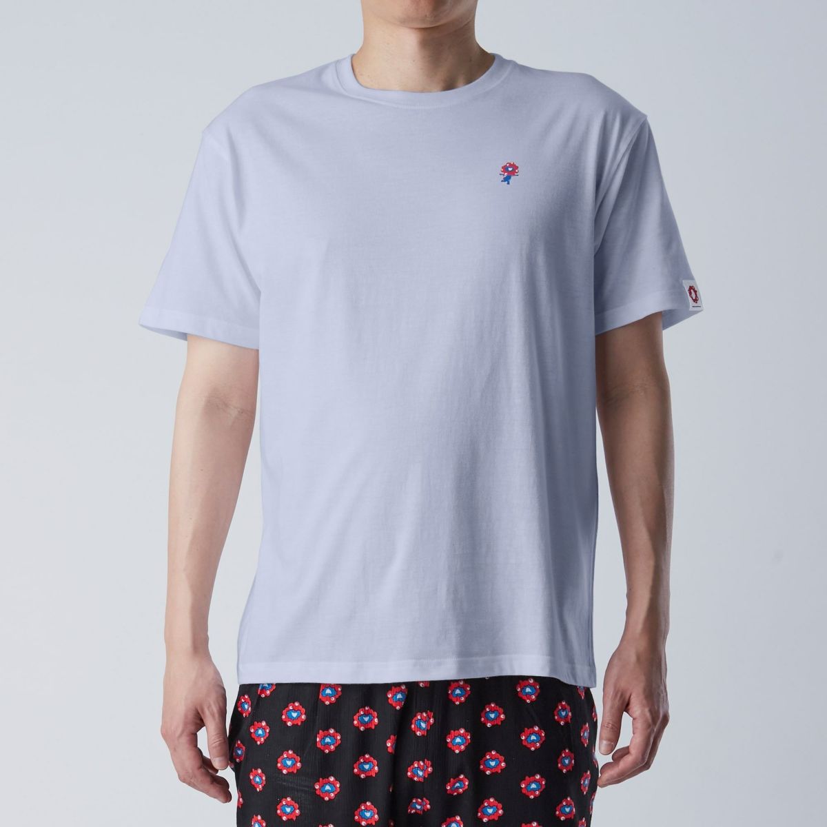 【メンズ】EXPO 2025 ミャクミャク 半袖丸首インナーTシャツ ワンポイント