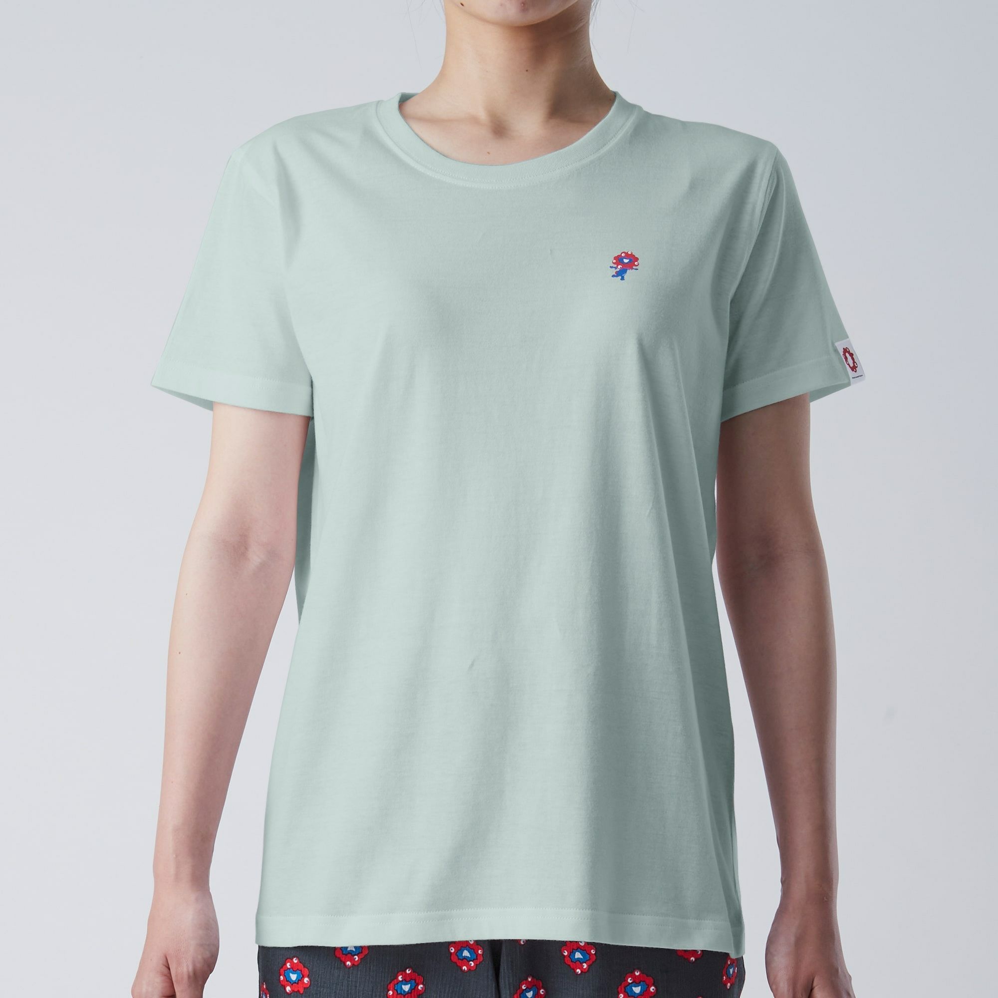 【レディース】EXPO 2025 ミャクミャク 半袖丸首インナーTシャツ ワンポイント