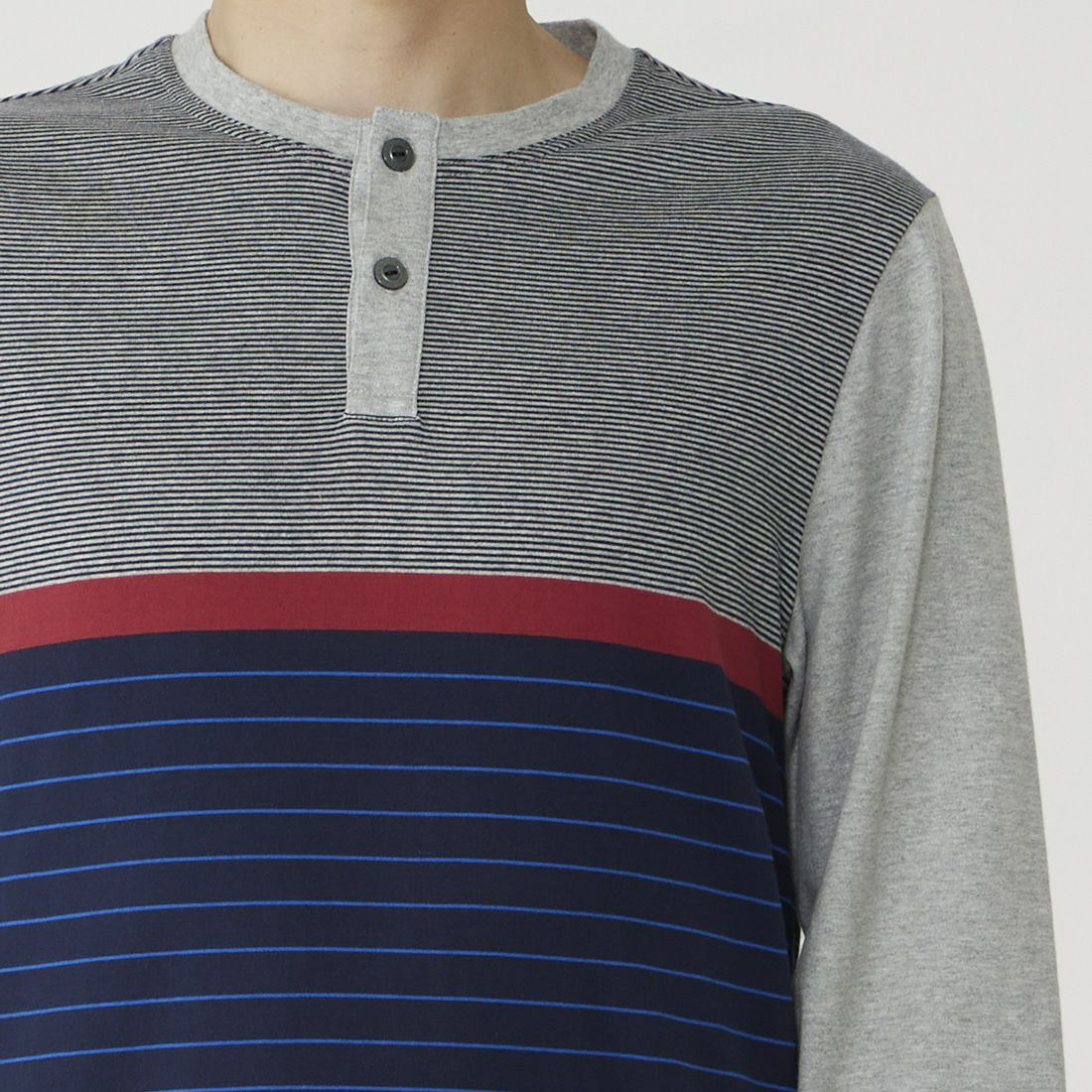 タケオキクチ 長袖ヘンリーネックパジャマ