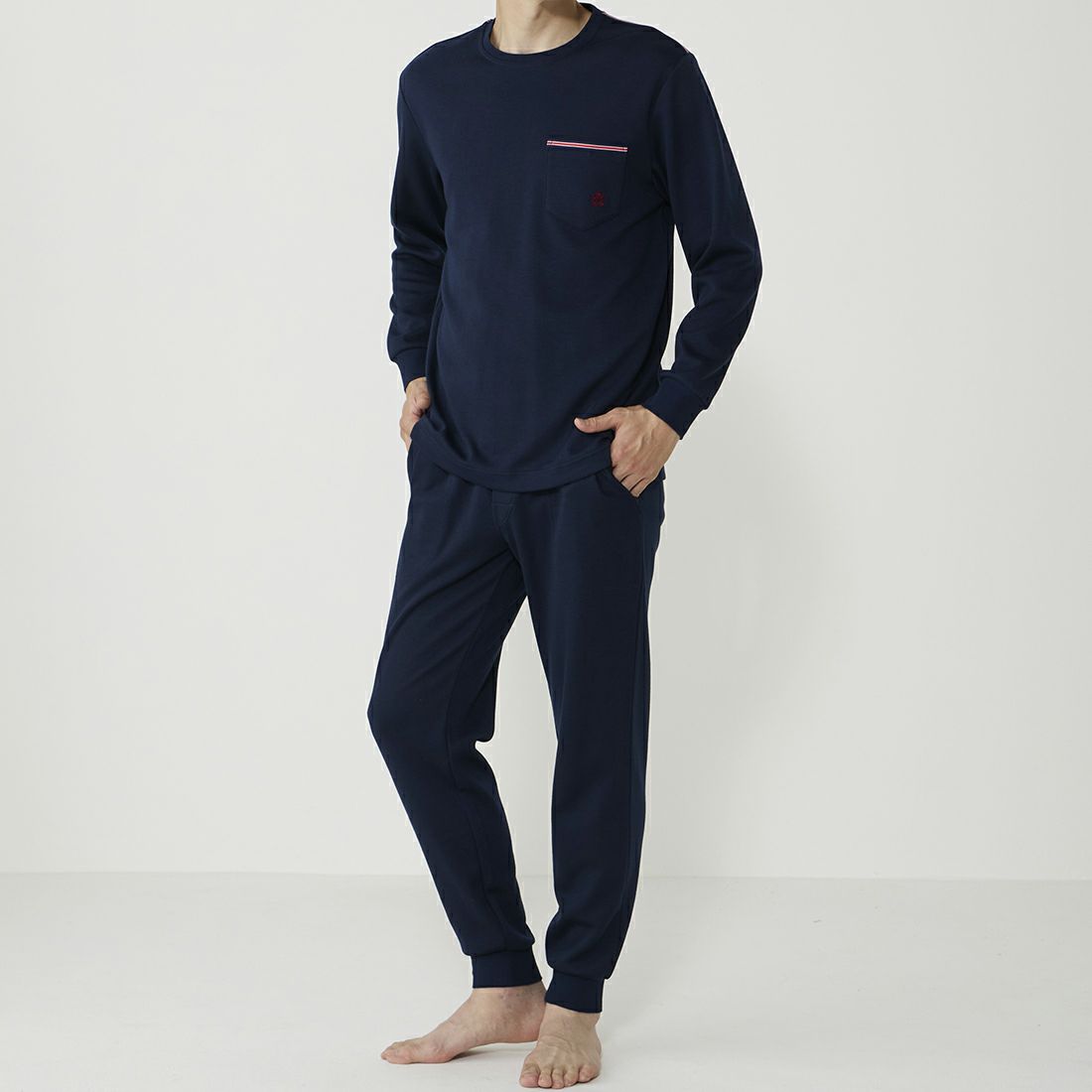 タケオキクチ 長袖クルーネックパジャマ