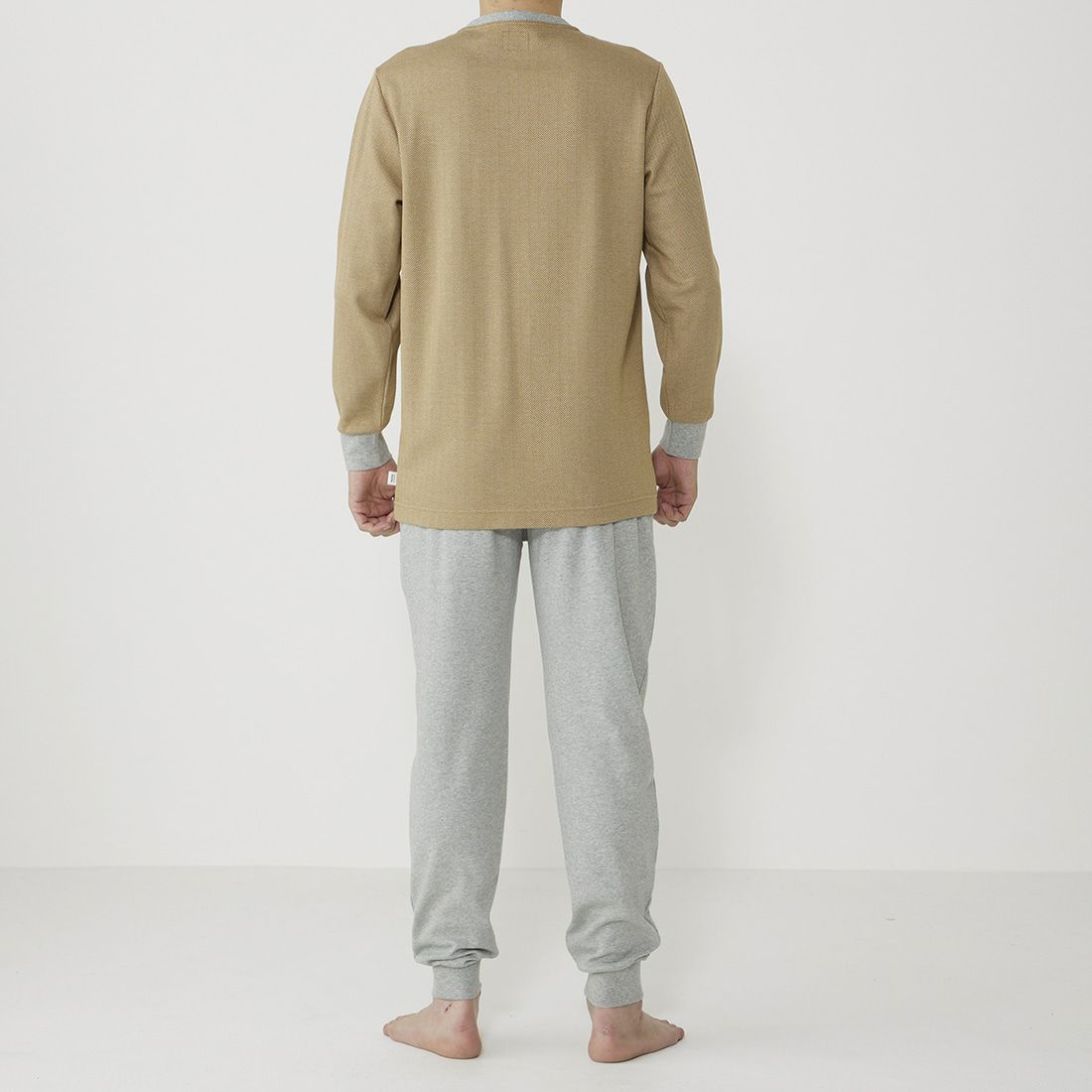タケオキクチ 長袖ヘンリーネックパジャマ