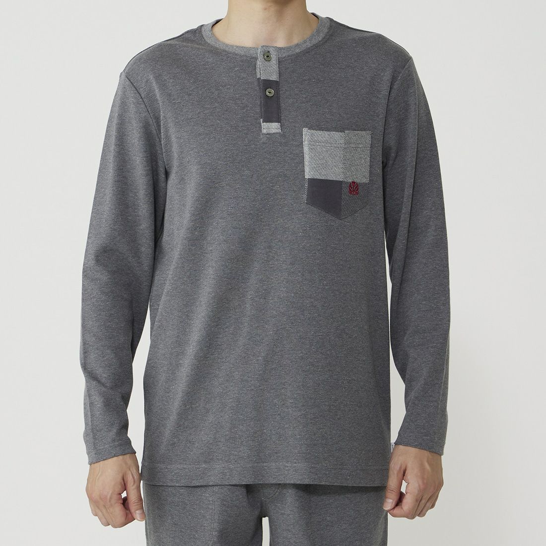 タケオキクチ 長袖ヘンリーネックシャツ