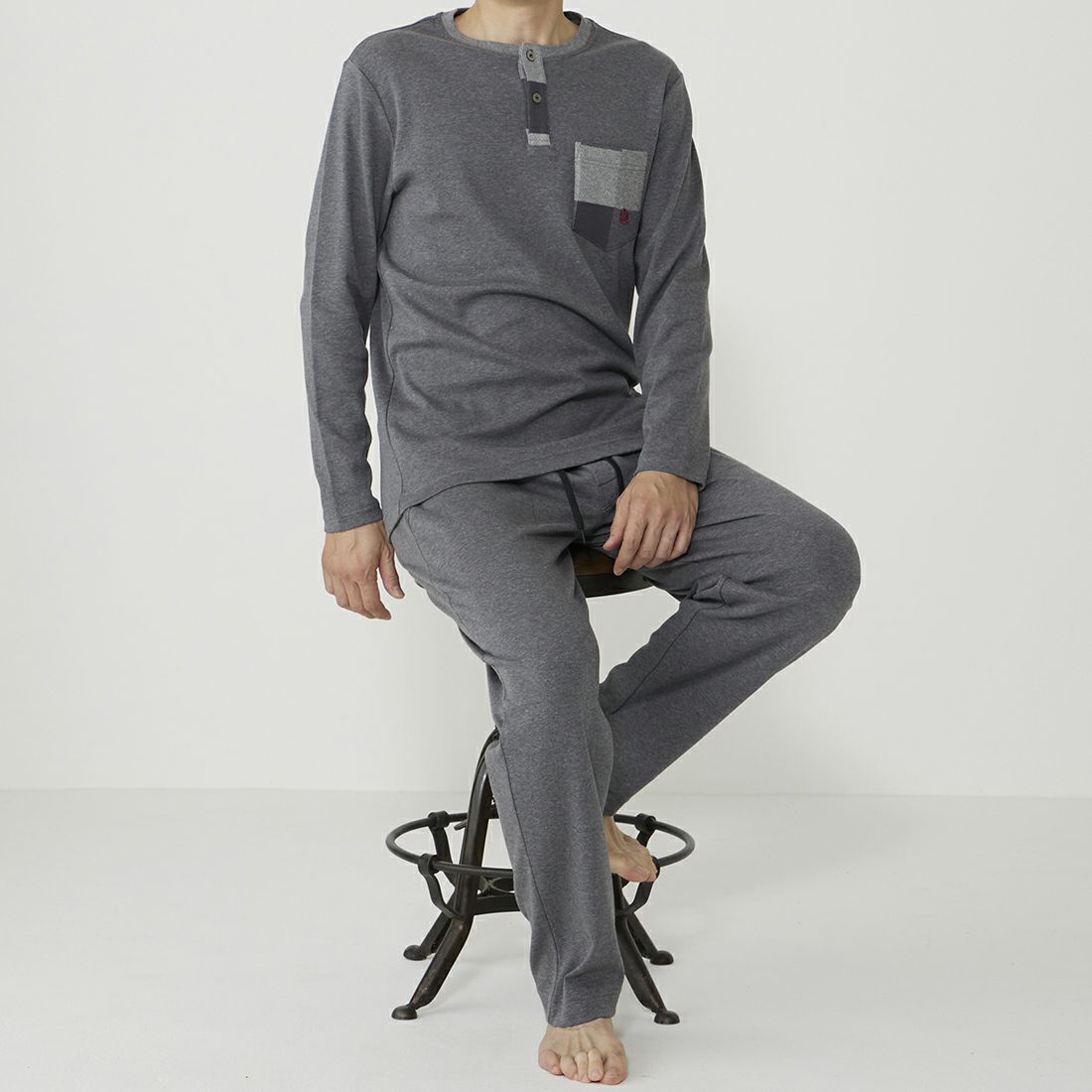 タケオキクチ 前開きロングテーパード