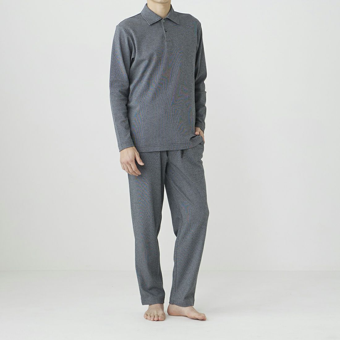 タケオキクチ 前開きロングテーパードパンツ